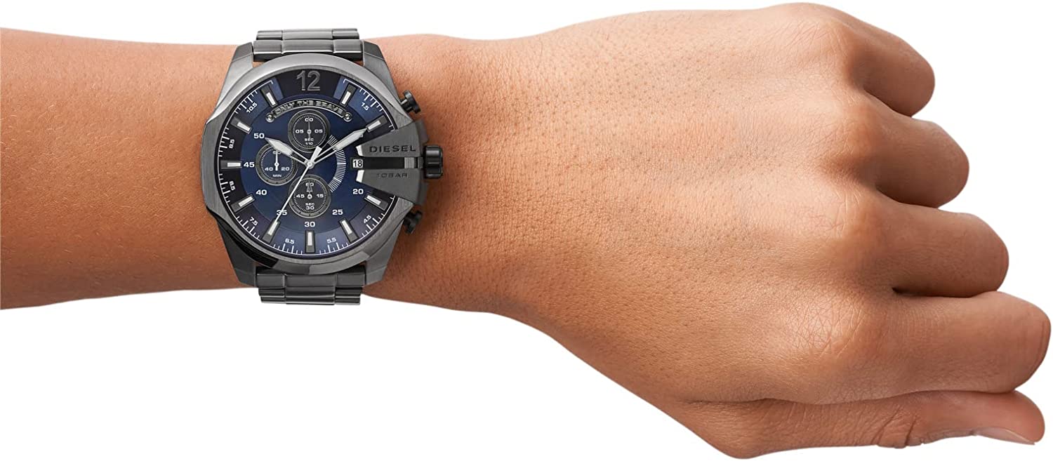 Diesel Men's Mega Chief Stainless Steel Chronograph Quartz Watch - Image 5